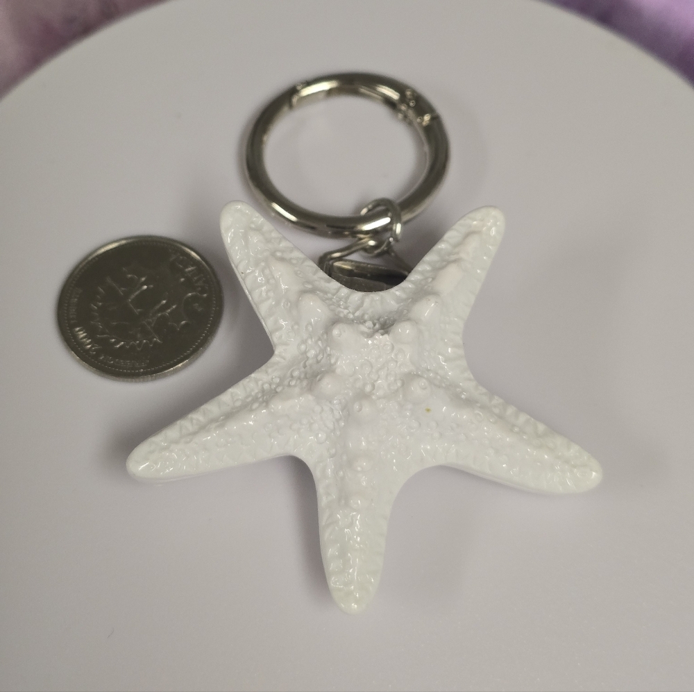 🆕️👒🏖 WHITE STARFISH HAT CLIP 🏖👒 - Picture 4 of 9